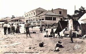 1276- Chenoua Plage avec le Grand Hotel - 1960